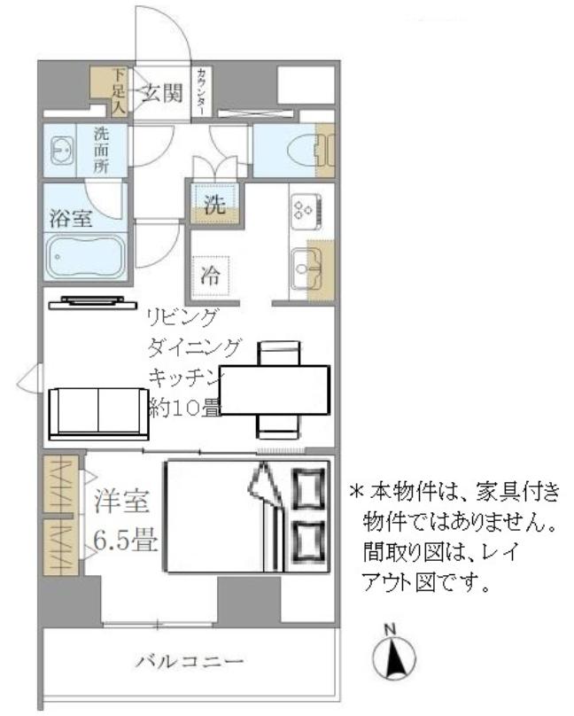 PREMIUM CUBE 上野 PREMIUM CUBE 上野(1LDK/11階)の間取り写真