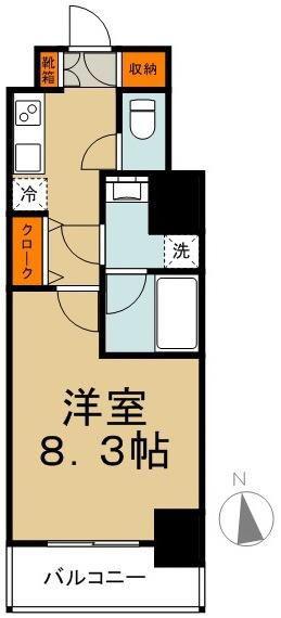DESIRE PALACE (1K/6階)の間取り写真