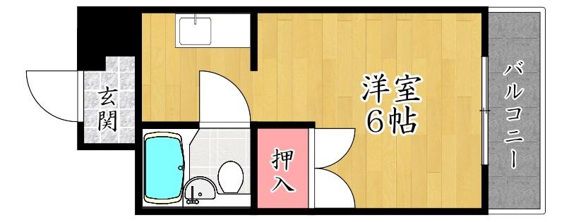 水野ビル(1K/3階)の間取り写真