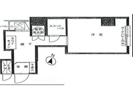 ペガサスマンション本郷(1K/5階)の間取り写真