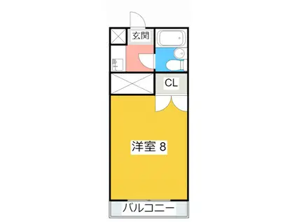 アーバンハイム(1K/5階)の間取り写真