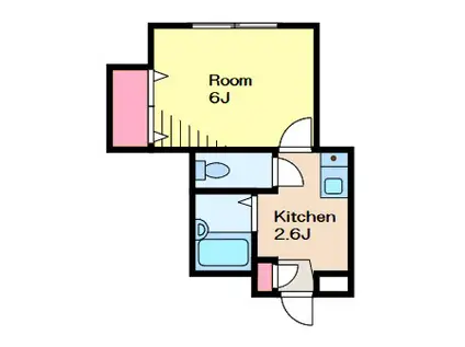 NTハウス(1K/3階)の間取り写真