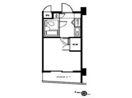 マイキャッスル東久留米(1K/3階)の間取り写真