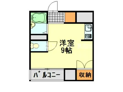 TKマンション(ワンルーム/4階)の間取り写真