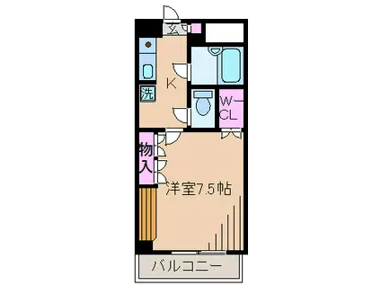 REGINA HALL(1K/3階)の間取り写真