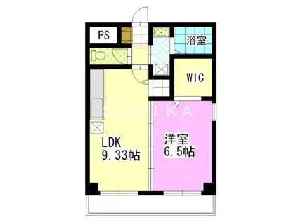 マリアージュ(1LDK/1階)の間取り写真