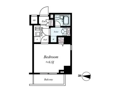 ヴァレッシア代田橋シティ(1K/9階)の間取り写真