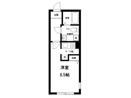 BRANCHE池袋II(1K/1階)の間取り写真