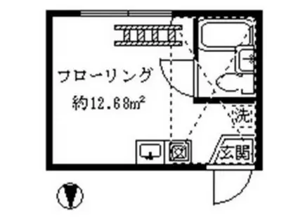 ライフピア 目白台III(ワンルーム/2階)の間取り写真