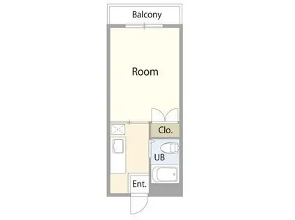 モンシャトー天神町(ワンルーム/3階)の間取り写真