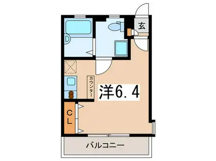 エディフィッシオ反町(ワンルーム/2階)の間取り写真