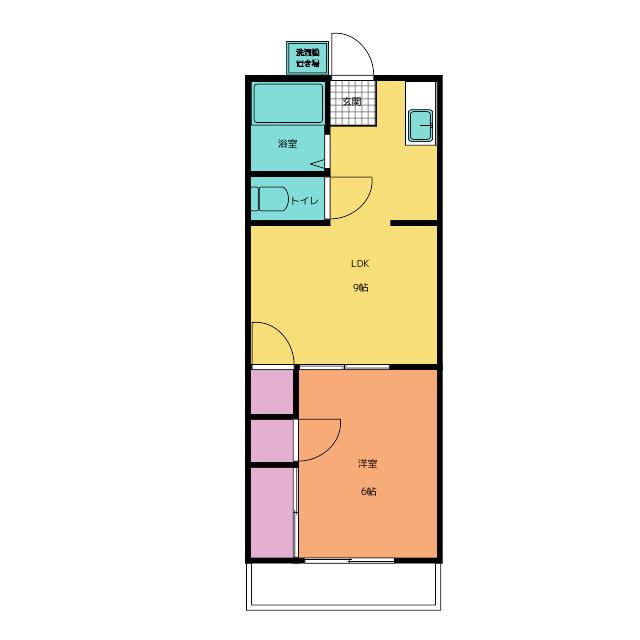 ハイツレジェンド(1LDK/1階)の間取り写真