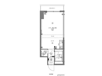 コレクション中崎I(1K/3階)の間取り写真