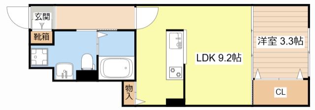 LA TOUR GOIDEN(1LDK/1階)の間取り写真