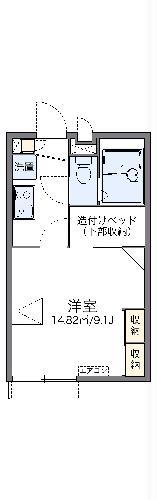 レオパレス浜3丁目(1K/1階)の間取り写真