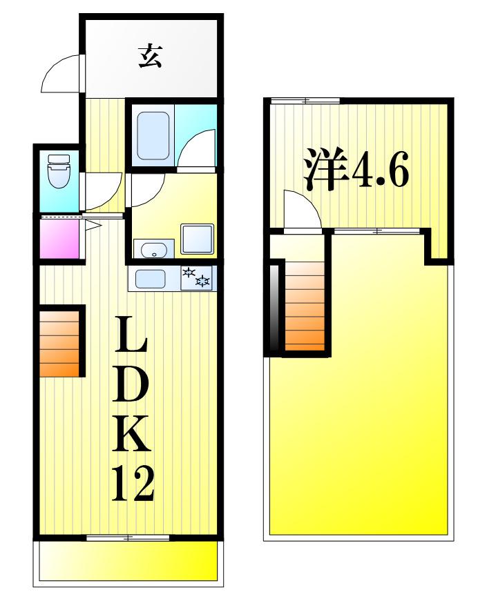 カーサ リベレナ(1LDK/3階)の間取り写真