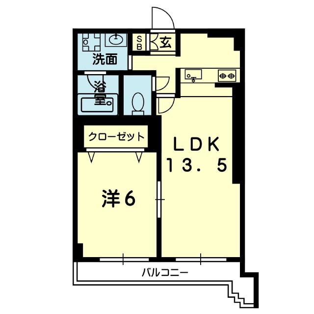 アルティーム参道(1LDK/3階)の間取り写真