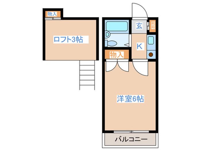 ユアパレス阿佐ヶ谷(1K/2階)の間取り写真