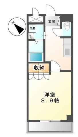 ブエナビスタ(1K/2階)の間取り写真