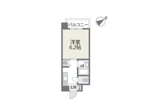 アバンダント21(1K/5階)の間取り写真