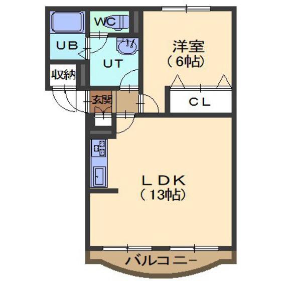 メゾン SAKURAII(1LDK/3階)の間取り写真