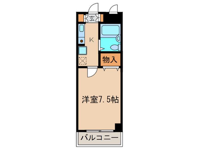 ファインパレス(1K/1階)の間取り写真