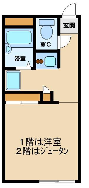 レオパレスアイム(1K/1階)の間取り写真