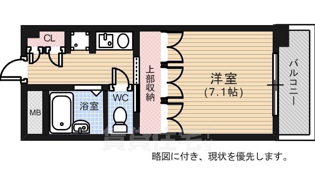 プレディアスタイル観音旧ドミトリー観音(1K/3階)の間取り写真