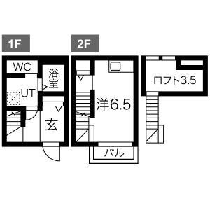 MAISON DE REVE(ワンルーム/1階)の間取り写真