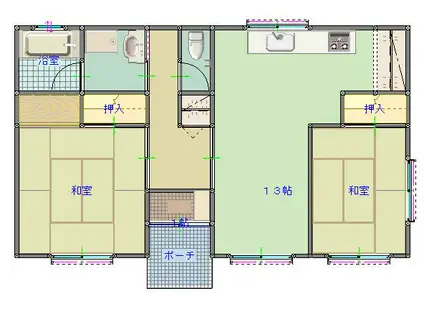 プレマメゾン(2LDK/1階)の間取り写真
