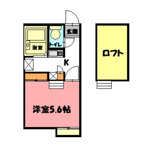 I TO U(1K/1階)の間取り写真