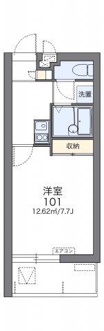 真嘉比マンション(1K/1階)の間取り写真