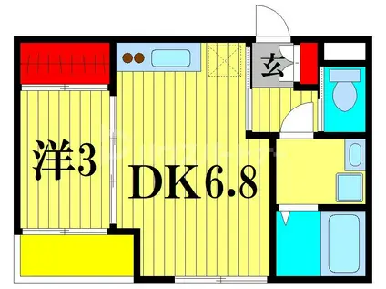 Y-HOUSE(1DK/1階)の間取り写真