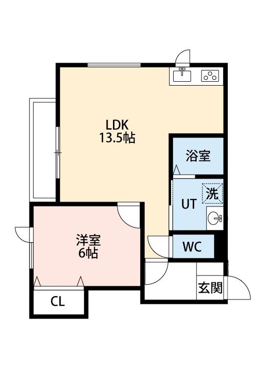 DESIGN MAISON T1(1LDK/2階)の間取り写真