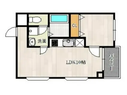 レクシア上新庄(1LDK/6階)の間取り写真