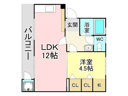 マイネツィンマー(1LDK/3階)の間取り写真