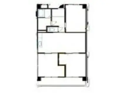 グリーンヒル波分(3LDK/8階)の間取り写真