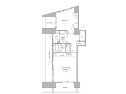 URBAN PARK麻布十番 アーバンパーク麻布十番(1LDK/9階)の間取り写真