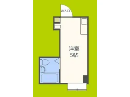 ラパンジール本田II(ワンルーム/5階)の間取り写真