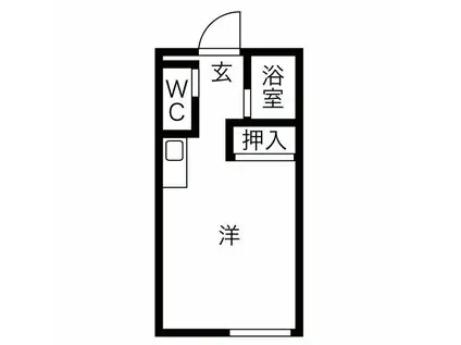 ファミールN(ワンルーム/3階)の間取り写真