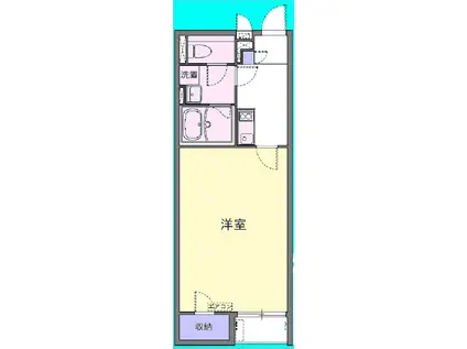 カサデエスペランサ(1K/1階)の間取り写真