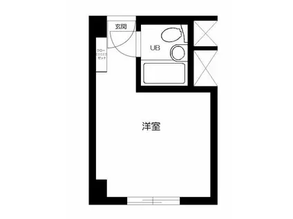 秀和赤坂レジデンシャルホテル(ワンルーム/3階)の間取り写真