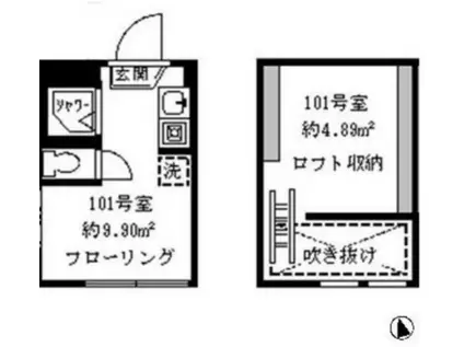 ソフィアスタイル(ワンルーム/1階)の間取り写真