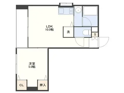 ヴィラフィオーレ(1LDK/3階)の間取り写真