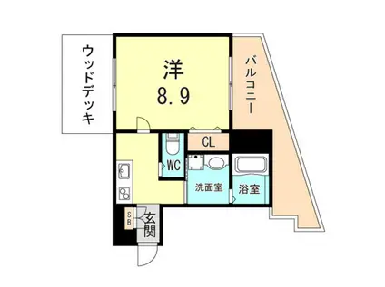 MANO MANSION(1K/6階)の間取り写真