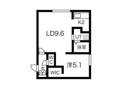 EFFORT S7(1LDK/3階)の間取り写真