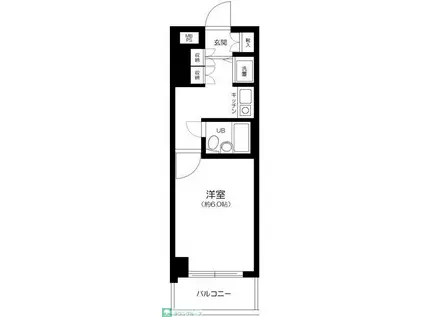 藤和シティスクエア練馬(1K/2階)の間取り写真