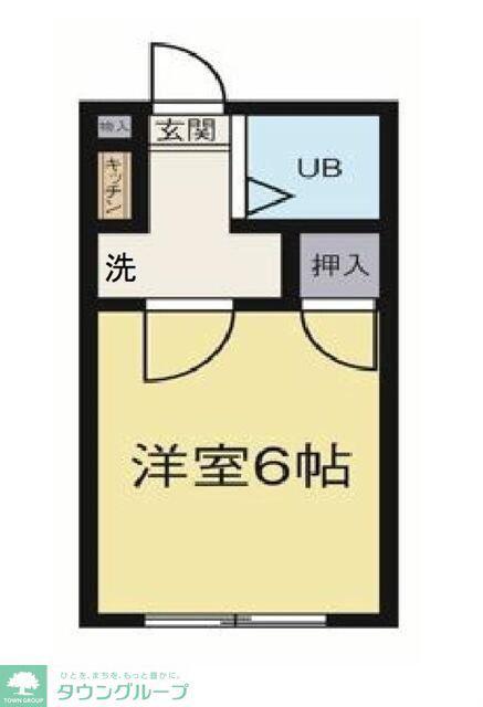シティハイム元町(ワンルーム/1階)の間取り写真