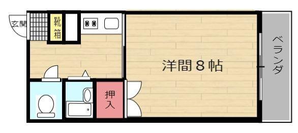 ルナーレ 305(1K/3階)の間取り写真