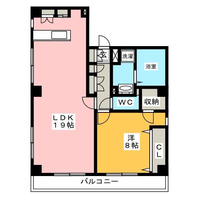 アルメリア清澄白河(1LDK/2階)の間取り写真
